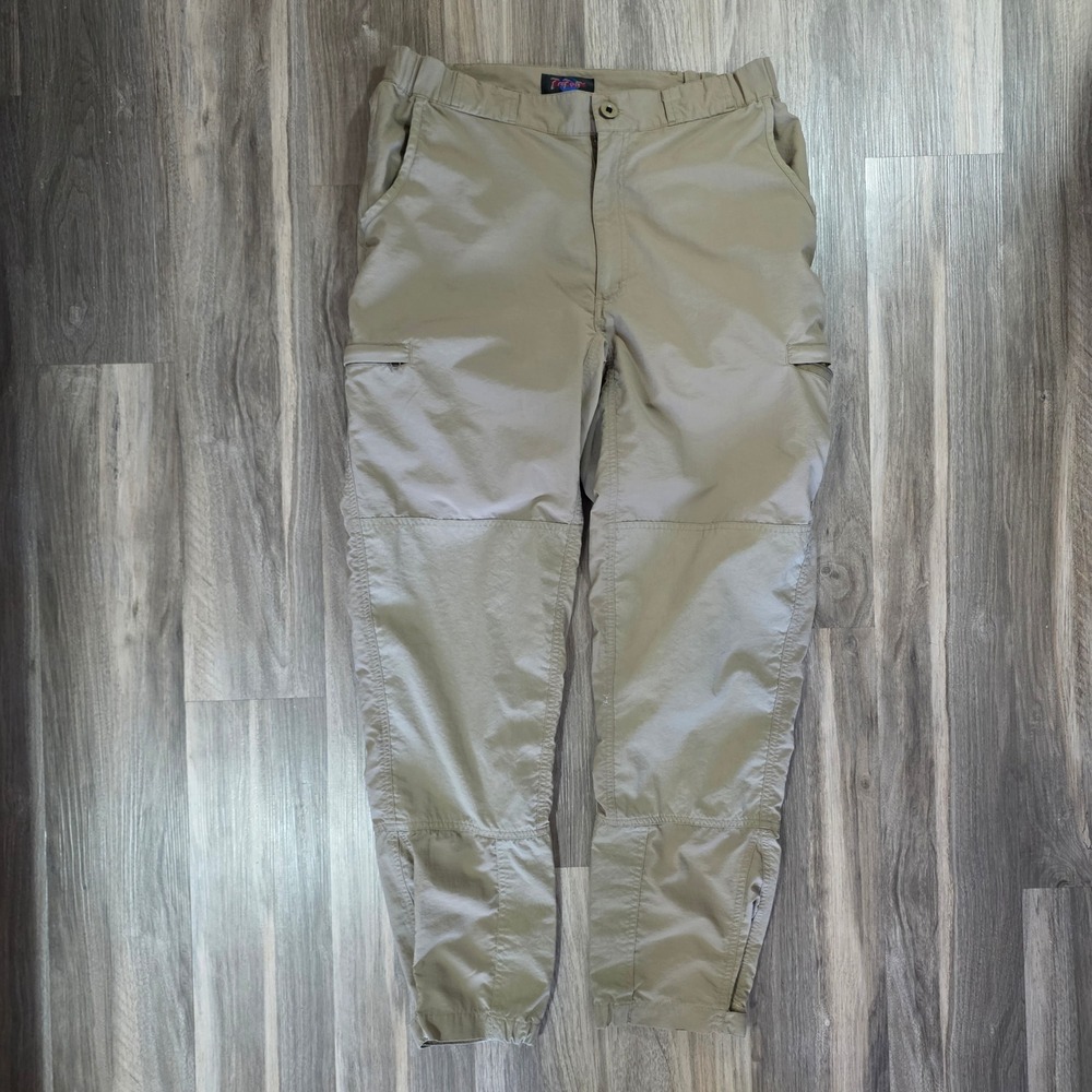 RailRiders Mens Nylon Hiking Pants Tan Khaki Small Outdoor Trekking Travel 1404